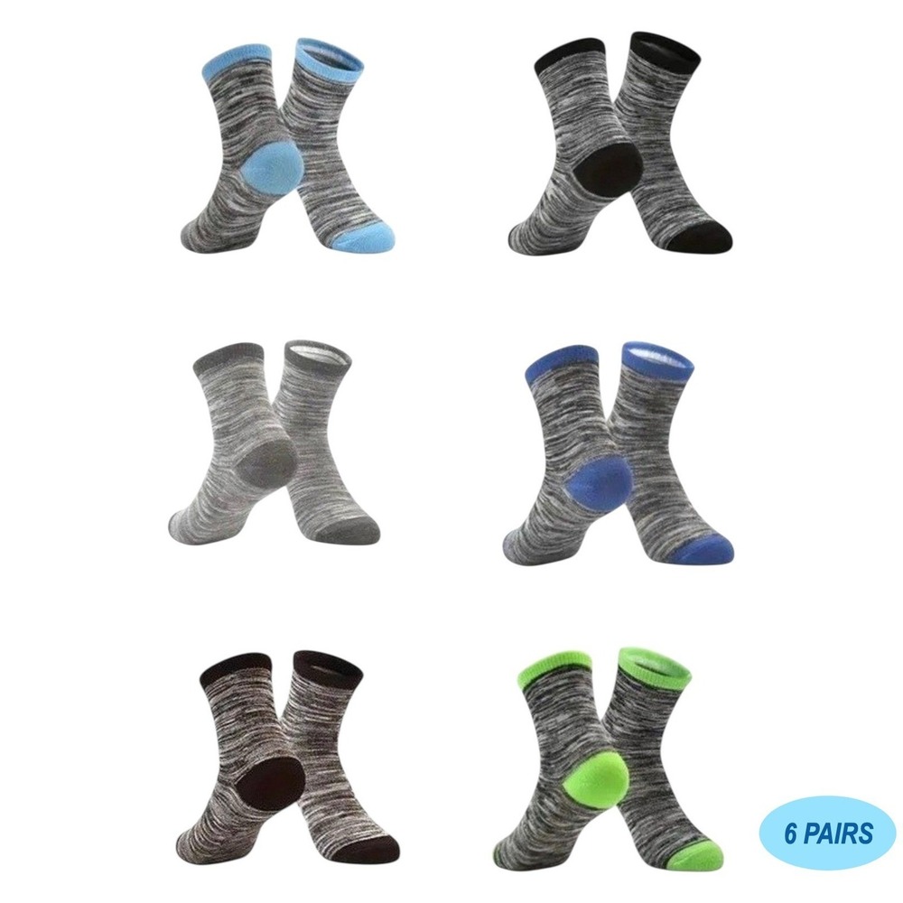 Sports Casual Crew Socks 7-10 YO Boys‎ Retro Striped Soft Anti-slip Youth NEW